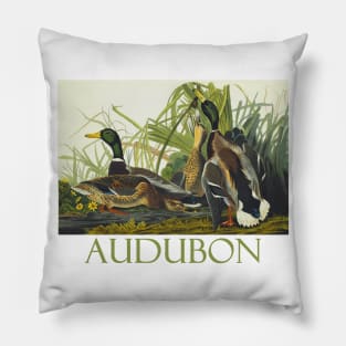 Mallard Duck by John James Audubon Pillow