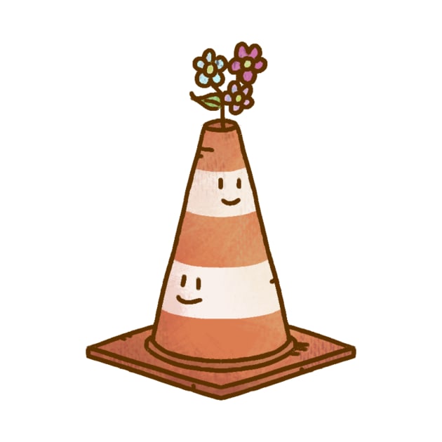 Traffic cone drawing by Oranges