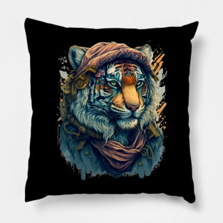 Hipster Tiger Pillow