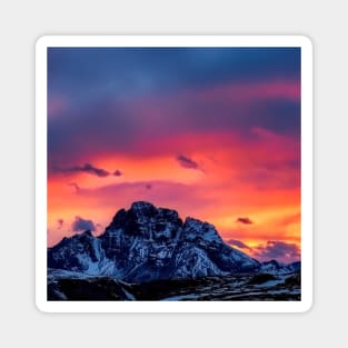 Rocky Sunset Photograph Magnet