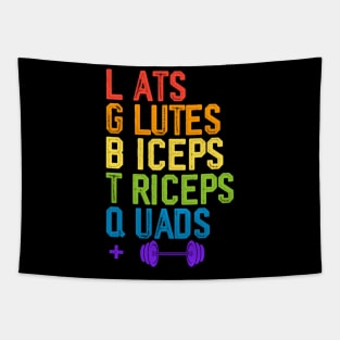 Lats Glutes Biceps Triceps Quads Lgbtq Tapestry