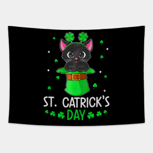 St Patricks Day Cats Saint Pattys Women Men Kids Tapestry