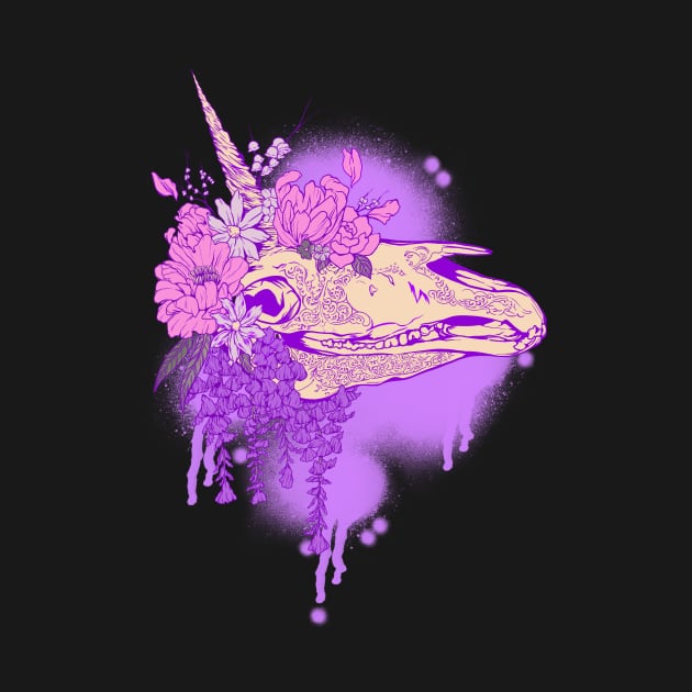 Unicorn Skull by WtfBugg