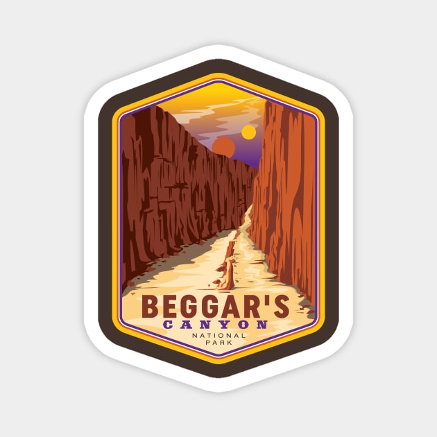 Beggar's Canyon National Park Magnet by MindsparkCreative