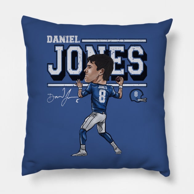 Daniel Jones New York G Cartoon Pillow by Buya_Hamkac