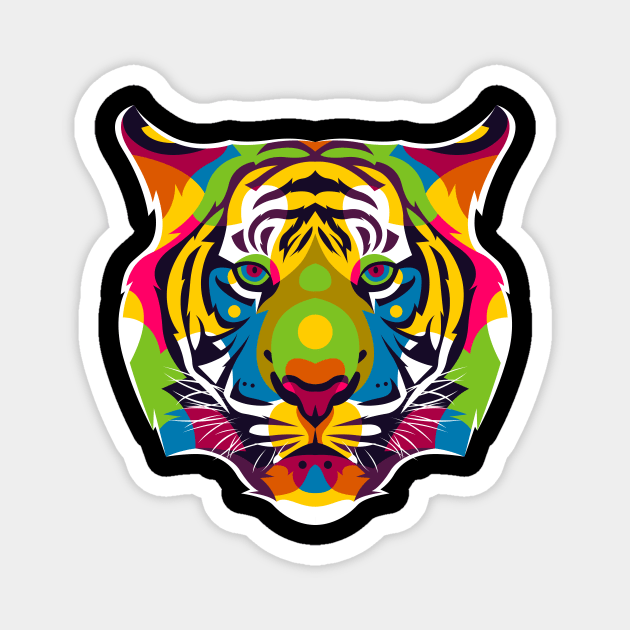 The King Tiger Magnet by wpaprint