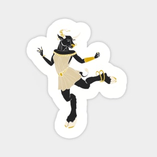 Minotaur Dancer - Greek Mythological Hybrid Magnet