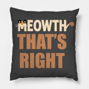 Cat that's right! Pillow