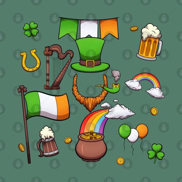 St Patrick’s Day Elements by TheMaskedTooner