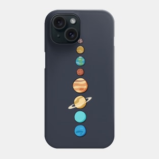 Cartoon Planets of the Solar System Phone Case