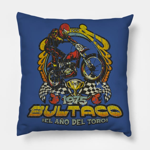 Bultaco 1975 Year of The Bull Pillow by JCD666