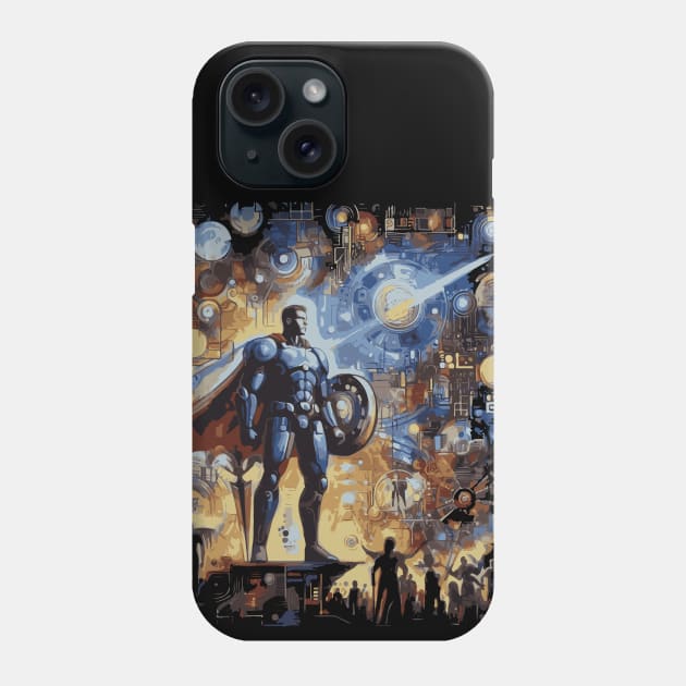 technology art painting Phone Case by marklink