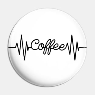 Coffee Heartbeats Pin