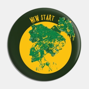 skull new start Pin