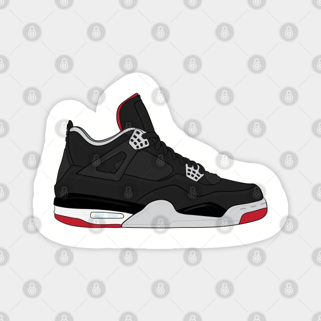 Air Jordan IV (4) - Bred Magnet by WalkDesigns