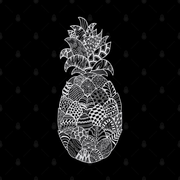 Zentangle Pineapple by Madelyn_Frere