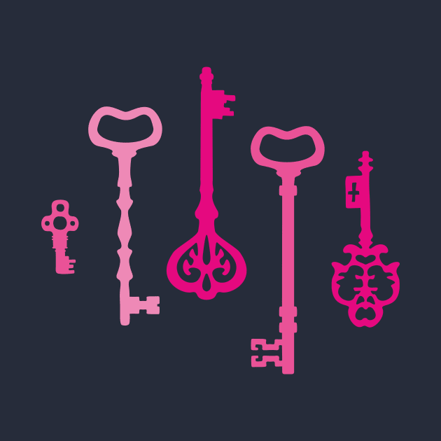 Pink Secret Keys by XOOXOO