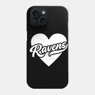 Vintage Ravens School Spirit // High School Football Mascot // Go Ravens Phone Case