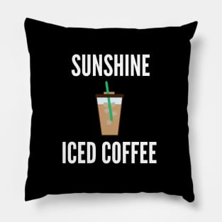 Sunshine And Iced Coffee Pillow