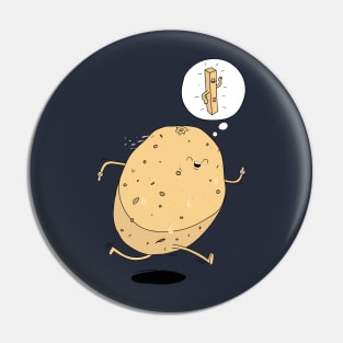 Get Fries Fit Pin