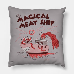 The Magical Meat Ship Pillow