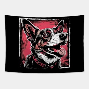 Retro Art German Shepherd Dog Lover Tapestry