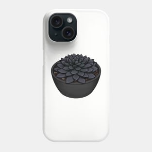 Black Prince Succulent - Echeveria Affinis Phone Case