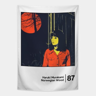 Norwegian Wood - Minimal Style Graphic Artwork Tapestry