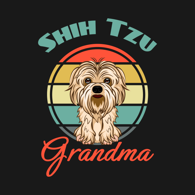 Shih Tzu grandma Shih Tzu Mom Dog Puppy Lover Cute by Meteor77