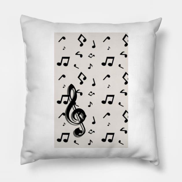 Musical Notes Pillow by nsissyfour