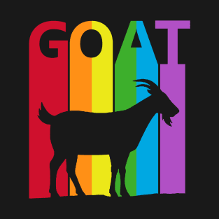 Cute Animal Rainbow Goat T-Shirt