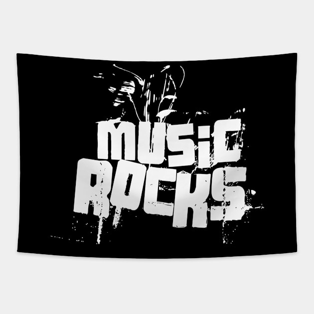 Music Rocks Tapestry by MRSY