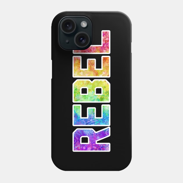 Rebel (white) Phone Case by Art by Veya