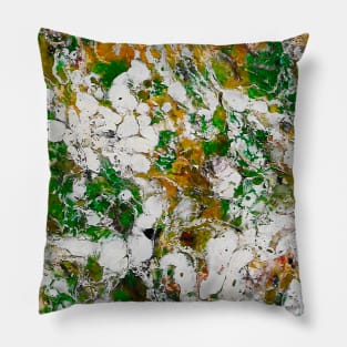Abstract marble texture fluid art design Pillow