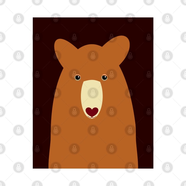 CINNAMON BEAR PORTRAIT by JeanGregoryEvans1