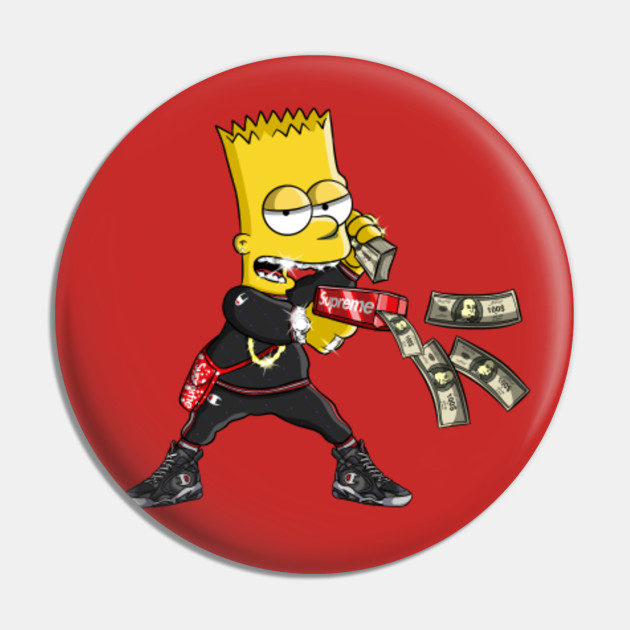 Dope Bart - Bart Simpson - Pin | TeePublic