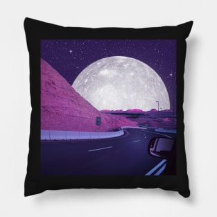 Driving Down The Road Pillow