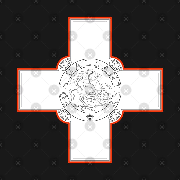 Malta George Cross - For Gallantry by Justice and Truth