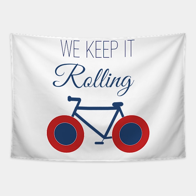 We Keep It Rolling Tapestry by ACircusofLight