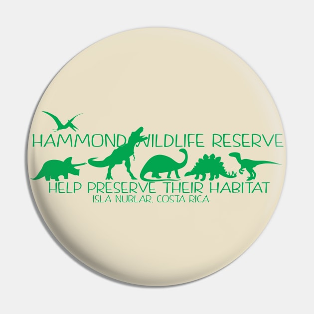 Hammond Wildlife Preserve Staff Pin by GarBear Designs