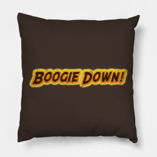 Boogie Down! 60s 70s Distressed Retro Style Funny Pillow