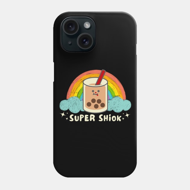 Super Shiok Bubble Tea Cute Colourful Rainbow Funny Singlish Star Phone Case by Owl Canvas