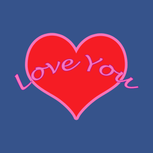 Love You-Heart T-Shirt