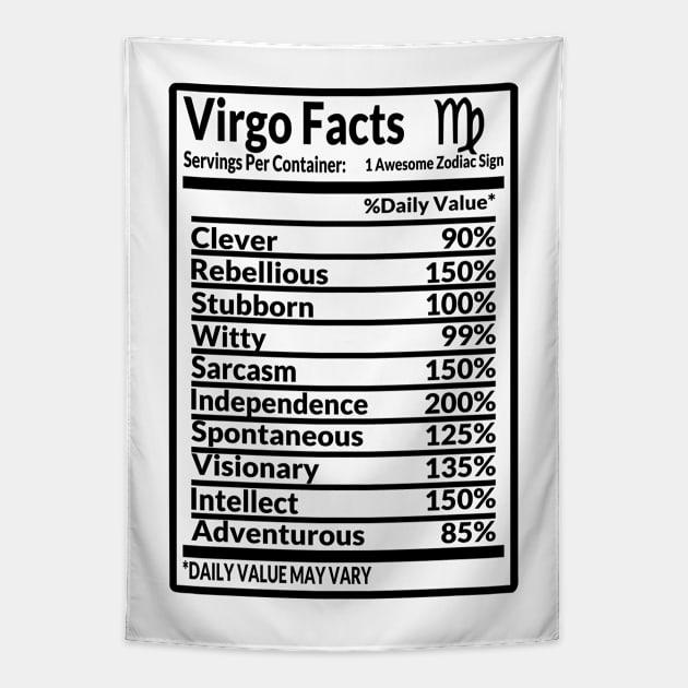 Zodiac Series: Virgo facts Tapestry by Jarecrow 