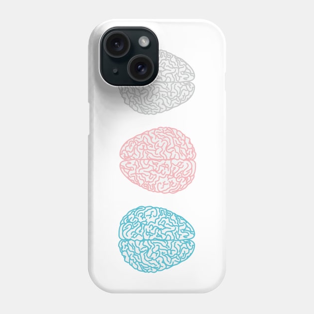 Pastel Brains Phone Case by XOOXOO