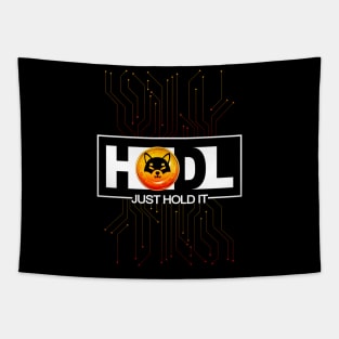 Just Hodl Shiba Inu Tapestry