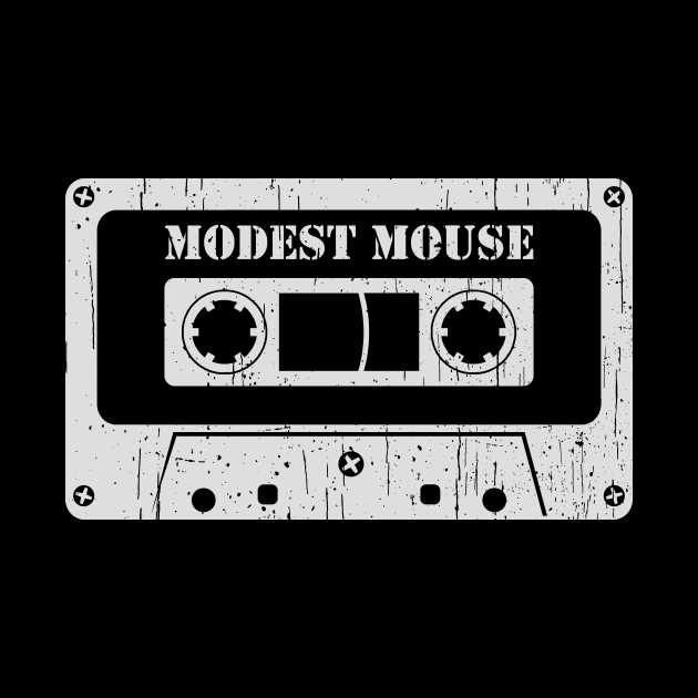 Modest Mouse - Vintage Cassette White by FeelgoodShirt