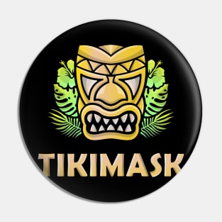 Tiki mask Character Design Pin