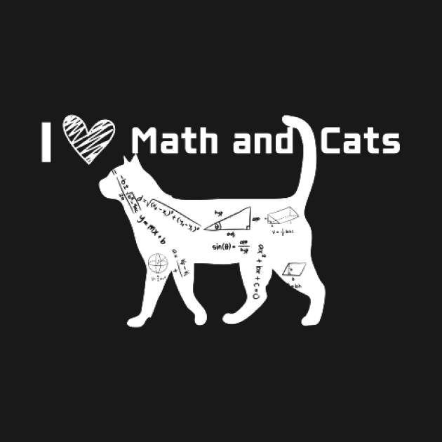 I love math and cats by houdasagna