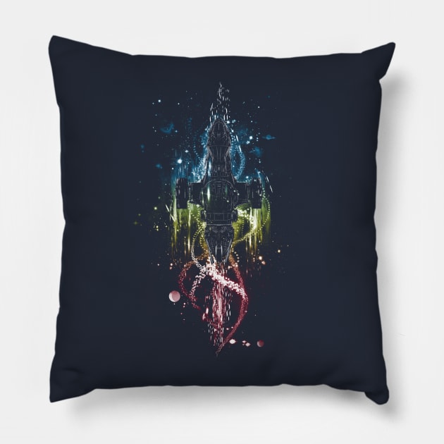 Fireflies - remix Pillow by kharmazero